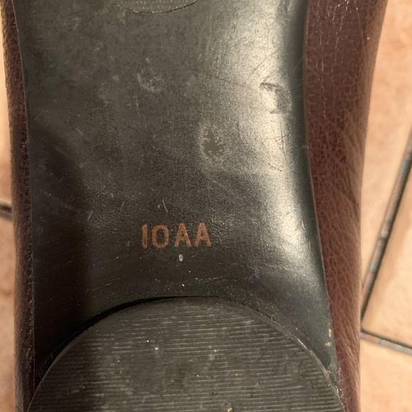 Talbots Wing Tip Leather Ballet Flats 10AA - Picture 9 of 12